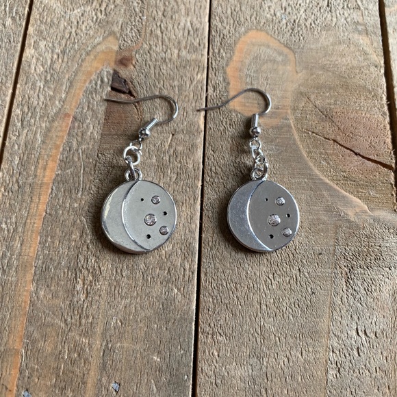handmade Jewelry - 3 for $25 Handmade Silver Moon/Stars Earrings